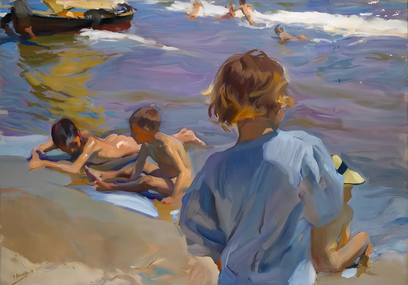 Joaquín Sorolla — Children on the Beach