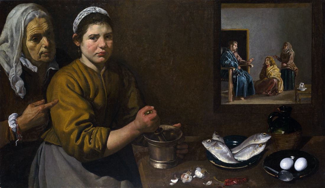 Diego Velázquez — Cristo en casa de Marta y María